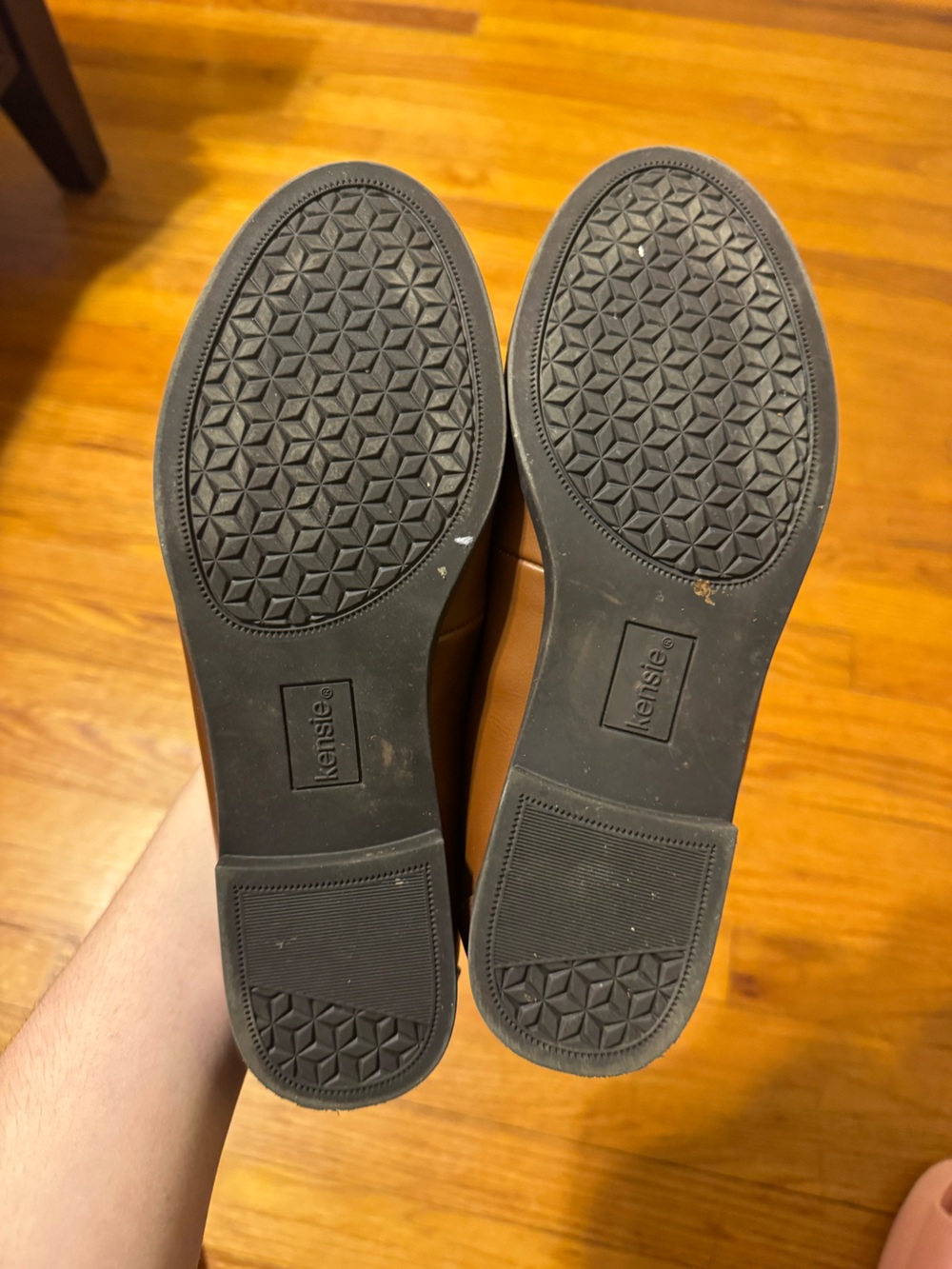 Kensie Cognac Brown Slip-On Penny Loafers - Picture 4 of 6